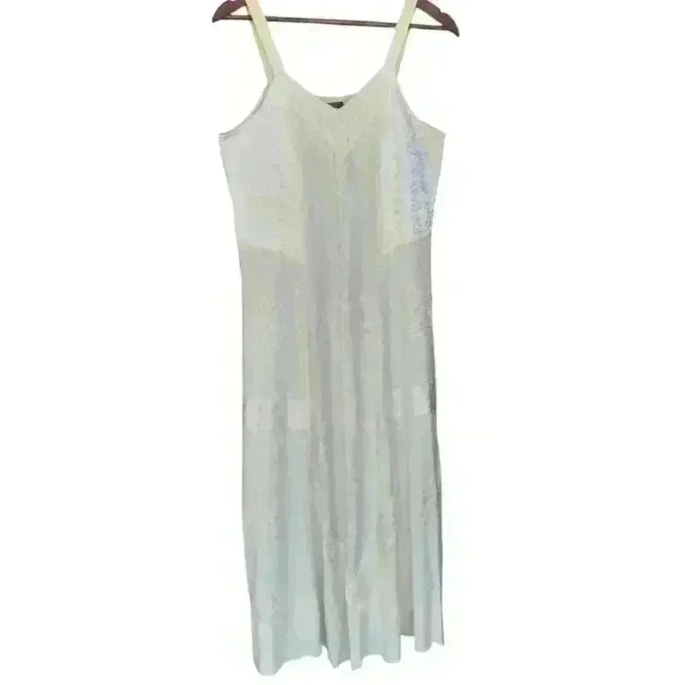 Braja Exclusives Ivory Embroidered Maxi Dress